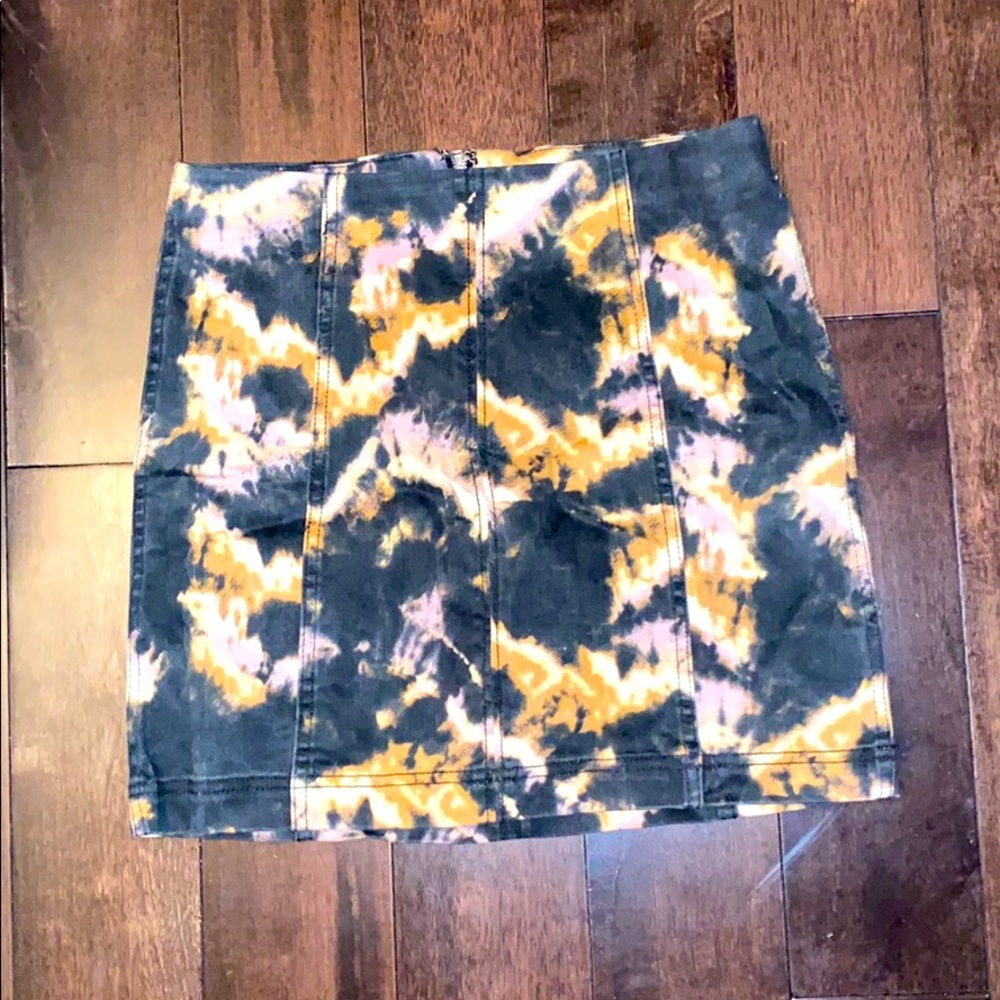 Free People Tie Dye Pencil Skirt size 8